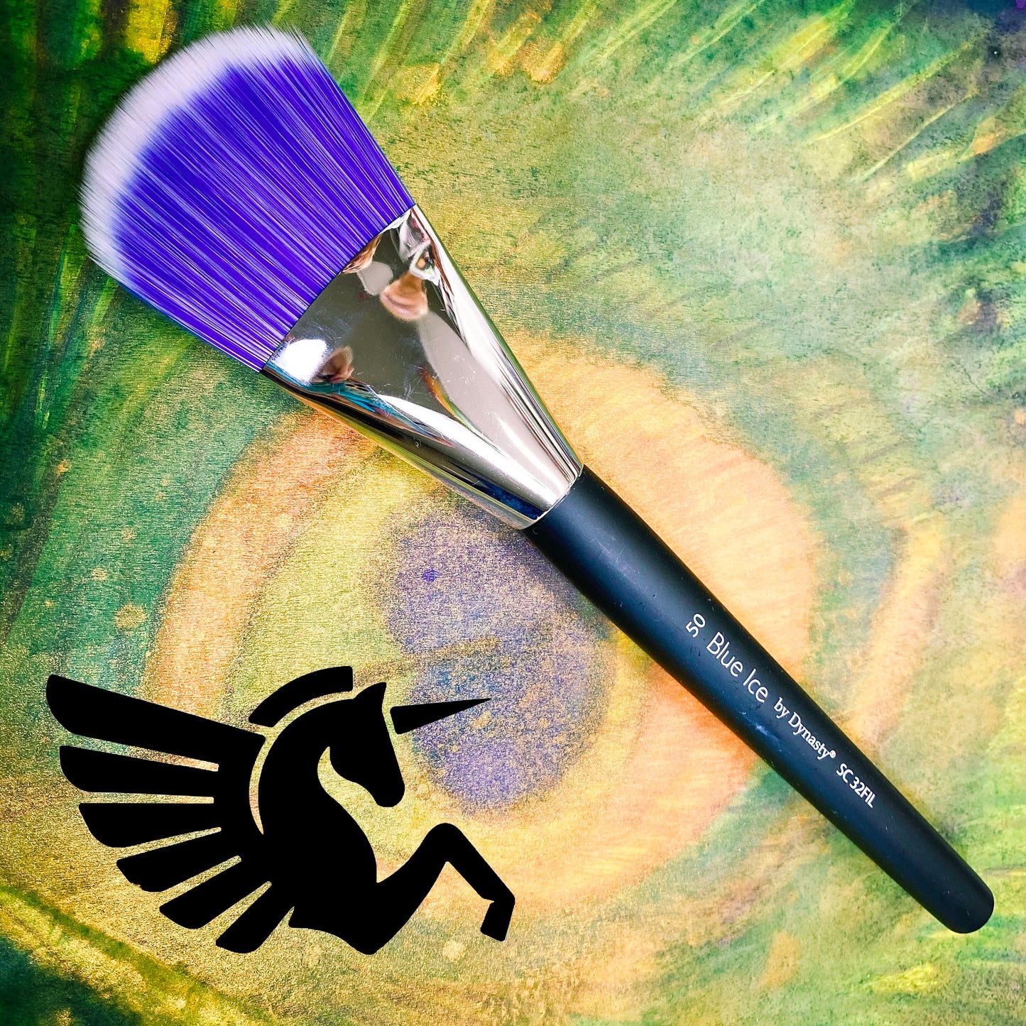 Blue Ice Jumbo 50 Flat Brush - Michelle Nicole's ARTiSTiC ViVATiONS
