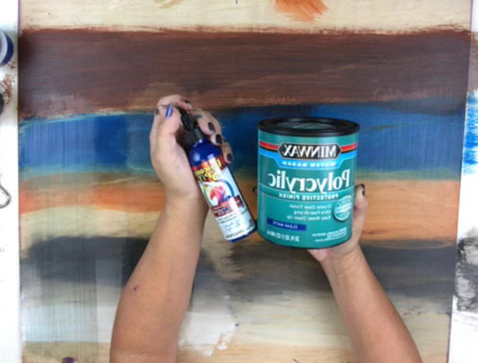 How to Make Unicorn SPiT into a Self Sealing Wood Stain or Seal with Polyacylic