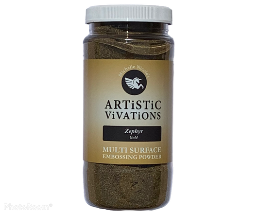Zephyr - Gold Metallic Embossing Powder - Michelle Nicole's ARTiSTiC ViVATiONS